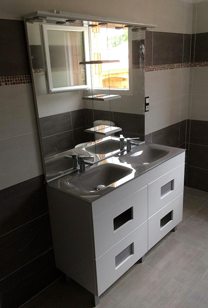 Chantier terminé — Vasque — SARL ECP Alès